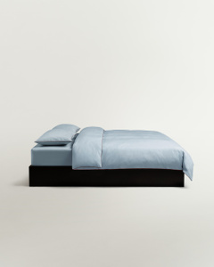 Percale Sheet Set (5 pcs) – Shirt Blue/Red
