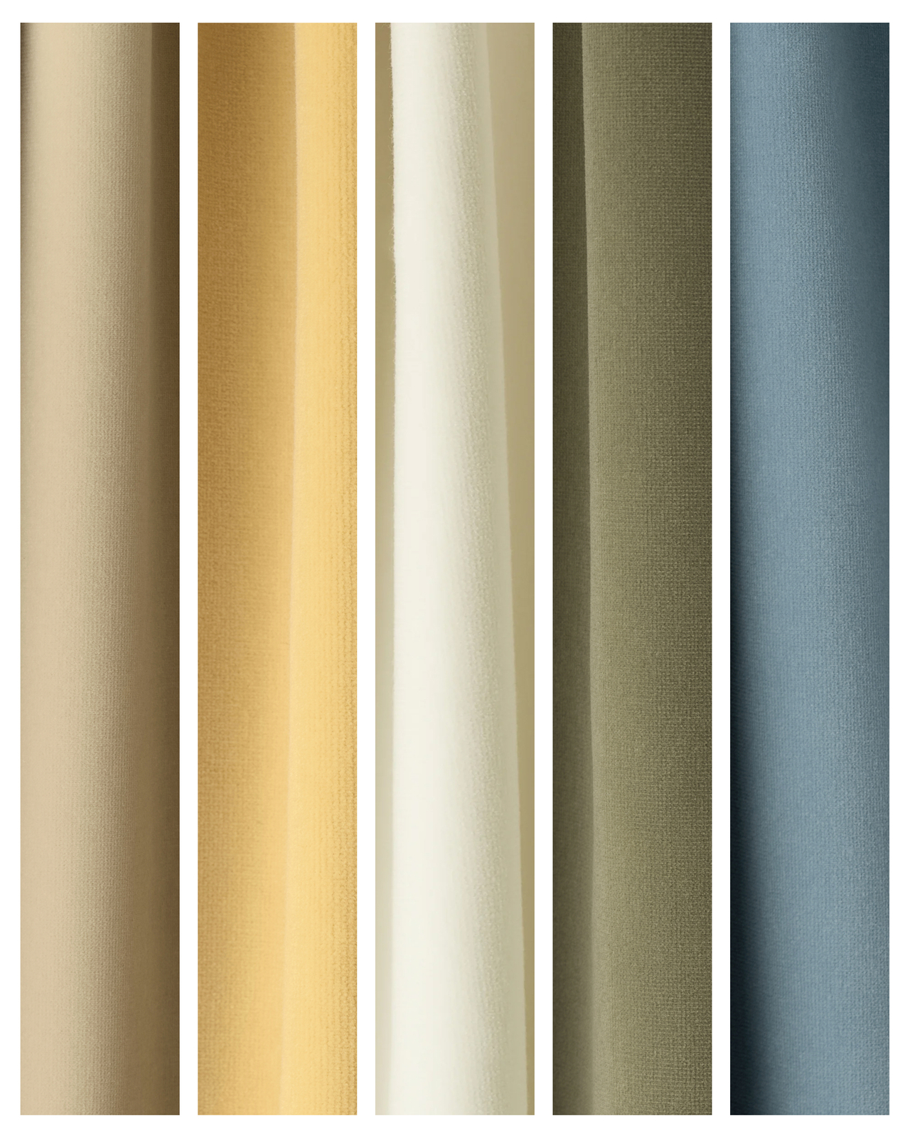 Nordic Knots, Cotton Sample Bundles, The Velvet Curtains – Sample Bundle (5 pcs)