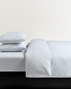 Linen Blend Duvet Cover Set (3 pcs) – Stripes