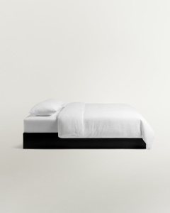 Linen Blend Sheet Set (5 pcs) – Crisp White