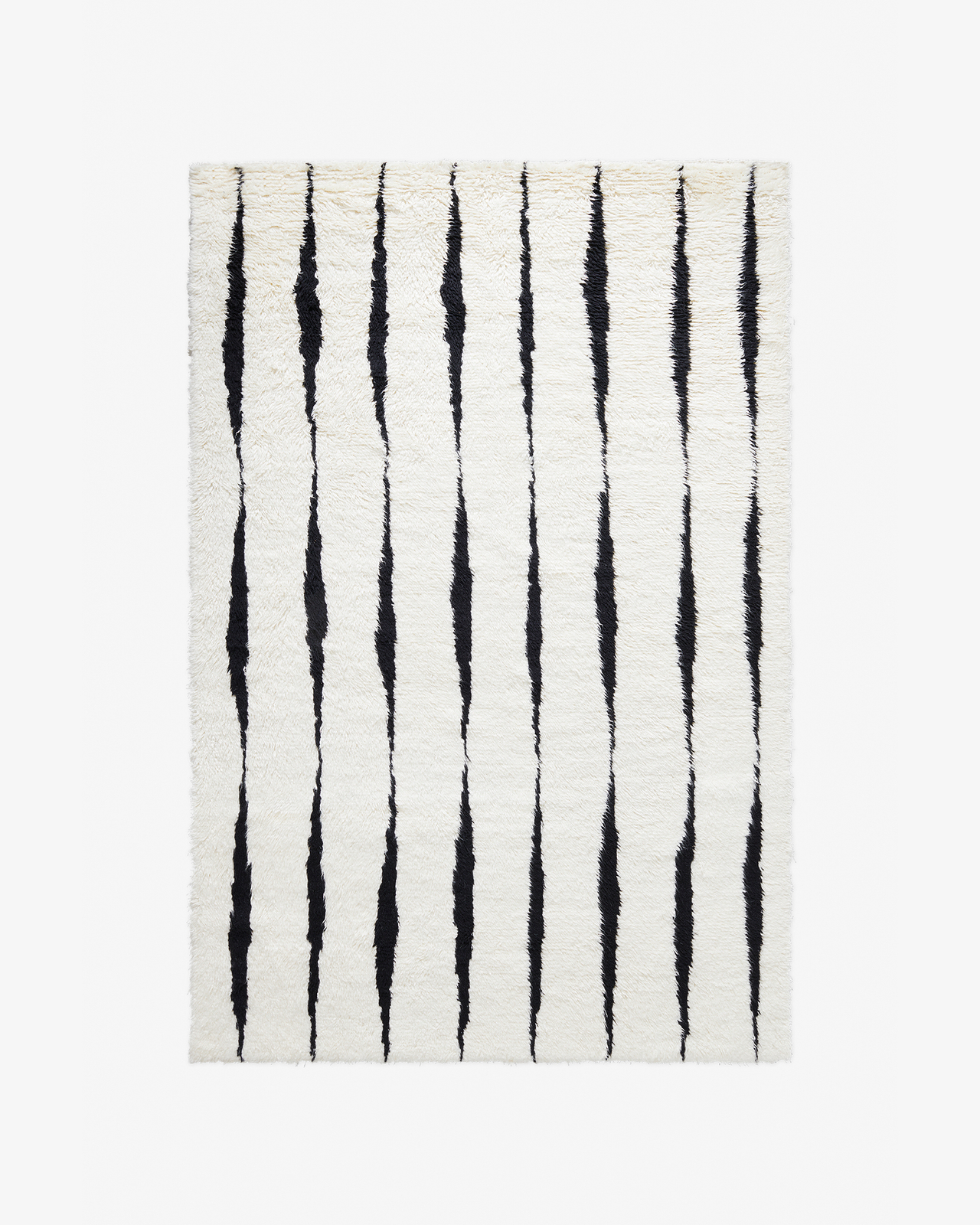 Nordic Knots, Wool Rugs, Fjord – Cream/Black