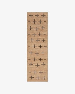 Jute Cross Runner – Black