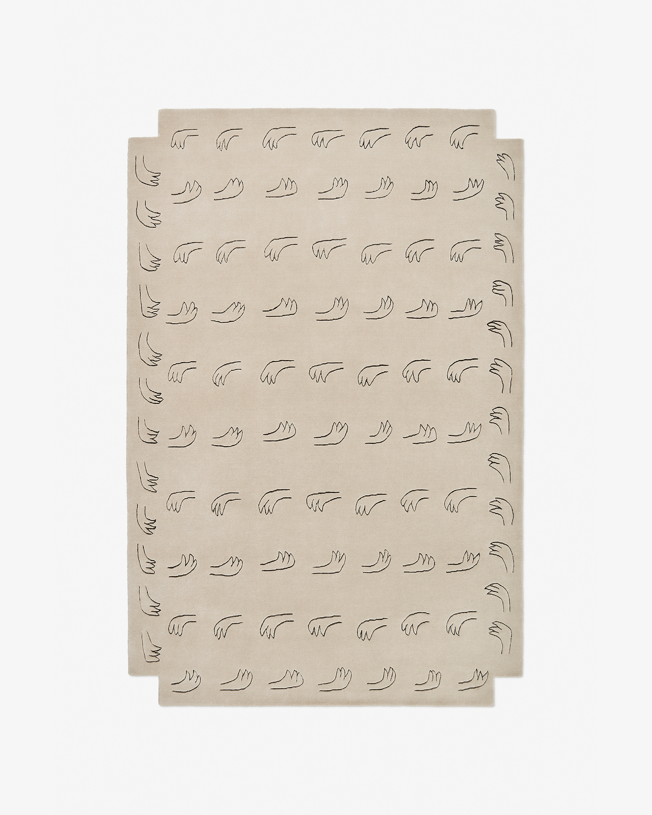 Nordic Knots, Wool Rugs, All Hands – Beige