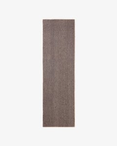 Jute Herringbone Runner – Natural/Black