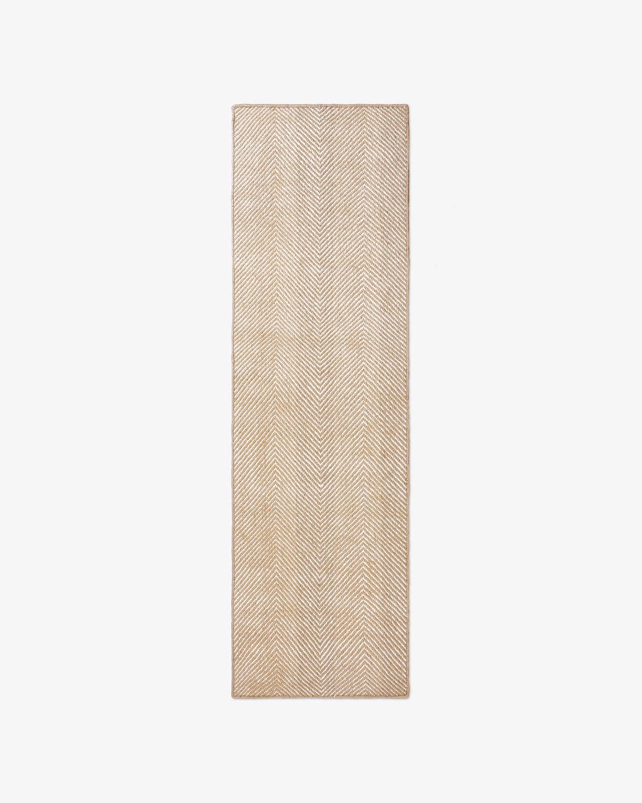 Nordic Knots, Jute Tapis, Jute Herringbone Runner – Natural/Cream