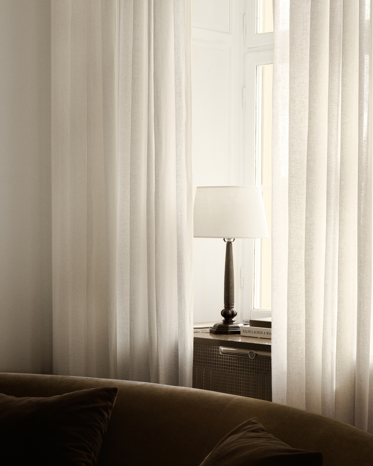 Nordic Knots, Lin Rideaux, The Sheer Linen – Natural White