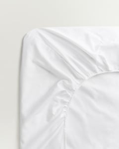 Percale Fitted Sheet – Crisp White