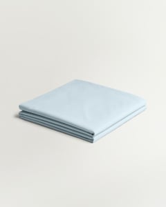 Percale Flat Sheet – Shirt Blue