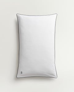 Percale Pillow Case (Set of 2) – Crisp White/Black