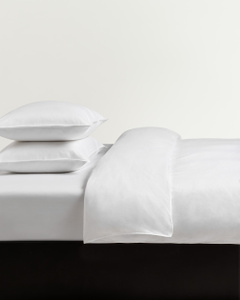 Sateen Duvet Cover Set (3 pcs) – Crisp White