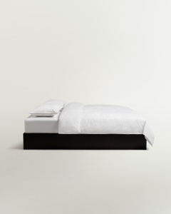 Percale Sheet Set (5 pcs) – Crisp White/White